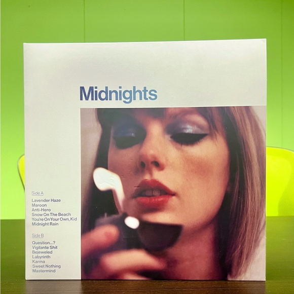 Taylor Swift Midnights Vinyl Record - Moonstone Blue Edition - Picture 1 of 4